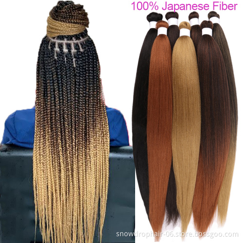 Julianna 3X Ghana Ombre Wholesale Free Sample Synthetic Private Label Bulk Pre Stretched Braiding Hair Pre Stretch